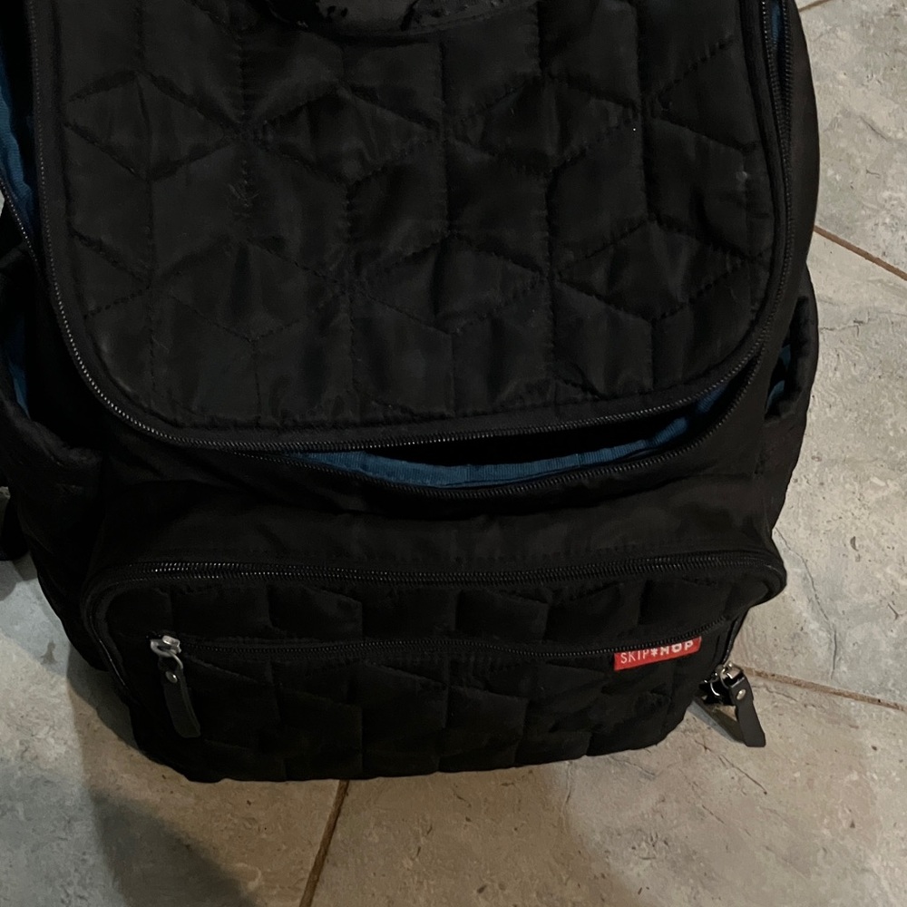 Skip Hop Black Quilted Backpack